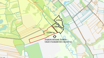 Parduodamas žemės ūkio paskirties sklypas Žalpelių k., Šiaulių r. sav., 512.46 a ploto 2
