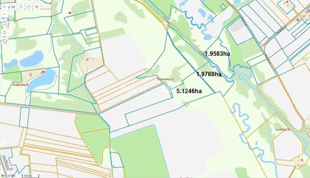 Parduodamas žemės ūkio paskirties sklypas Žalpelių k., Šiaulių r. sav., 512.46 a ploto 3