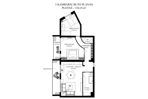 Parduodamas butas Juozo Balčikonio g., Baltupiai, Vilniaus m., Vilniaus m. sav., 111 m2 ploto, 3 kambariai 26