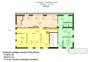 Nuomojamos administracinės, paslaugų, prekybos, sandėliavimo patalpos Fabijoniškių g., Fabijoniškės, Vilniaus m., Vilniaus m. sav., 228.75 m2 ploto 17
