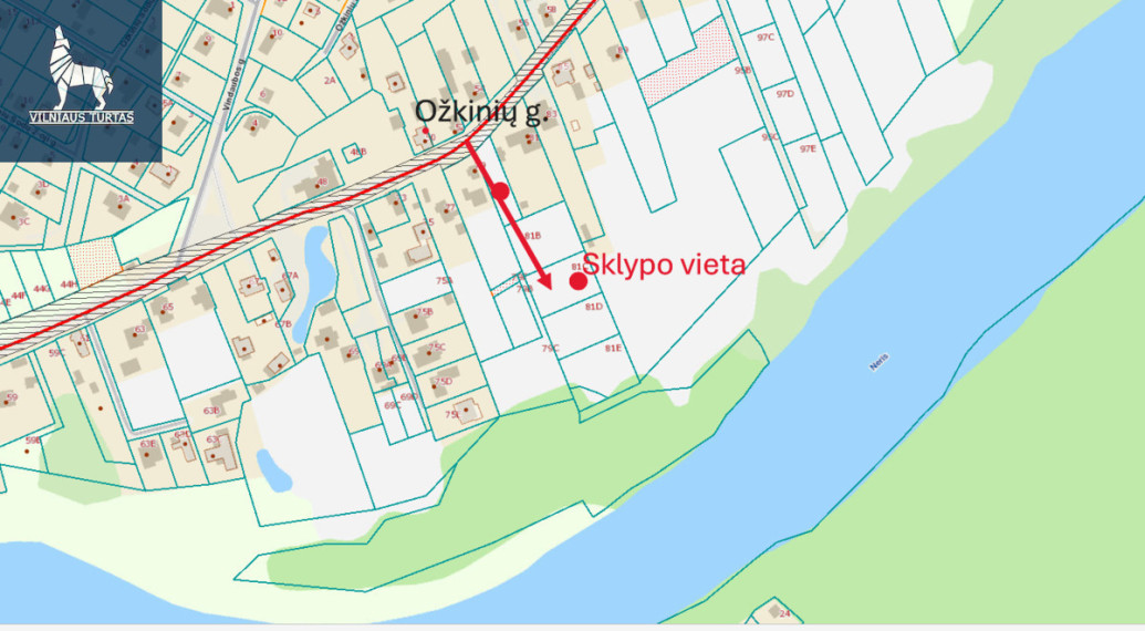 Parduodamas kitos paskirties sklypas Ožkinių g., Ožkiniai, Vilniaus m., Vilniaus m. sav., 15.06 a ploto 9