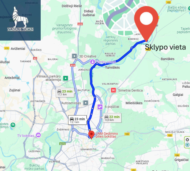 Parduodamas kitos paskirties sklypas Ožkinių g., Ožkiniai, Vilniaus m., Vilniaus m. sav., 15.06 a ploto 12