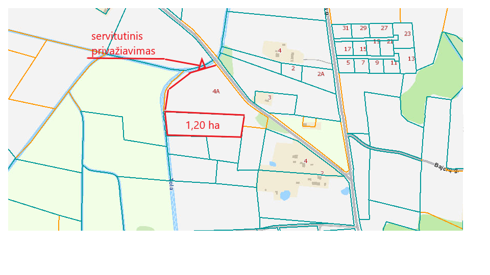 Parduodamas sklypas Pociūnų k., Širvintų r. sav., 120.00 a ploto 2