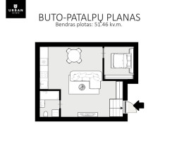 Parduodamas butas Varpų g., Užupyje, Vilniuje, 51.46 kv.m ploto, 2 kambariai 15