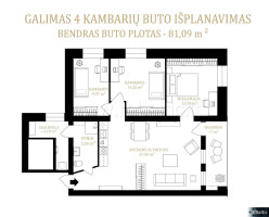 Parduodamas butas Krokuvos g., Centras, Vilniaus m., Vilniaus m. sav., 81.1 m2 ploto, 4 kambariai 8