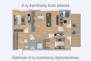 Parduodamas butas Dangeručio g., Santariškės, Vilniaus m., Vilniaus m. sav., 71.43 m2 ploto, 3 kambariai 25
