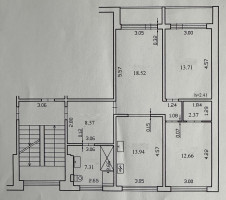 Parduodamas butas Architektų g., Lazdynuose, Vilniuje, 77.08 kv.m ploto, 4 kambariai 20