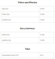 Nuomojami konteineriai sandėliavimui Savanorių pr., Vilkpėdėje, Vilniuje, nuo 12 kv.m ploto 2