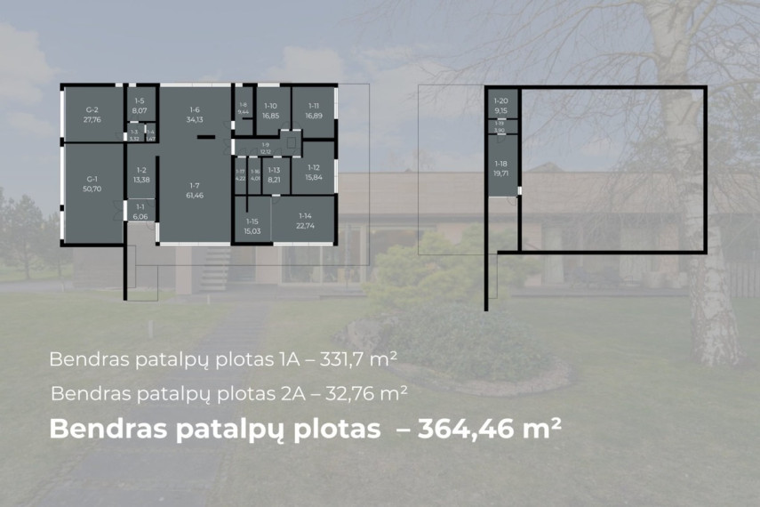 Parduodamas namas Ringelio al., Aukštkiemių k., Klaipėdos r. sav., 364.46 m2 ploto, 1 aukštai 40