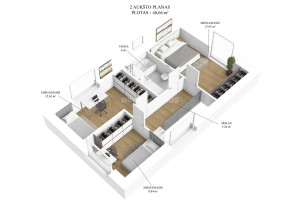 Parduodamas namas Griežlių g. , Salininkai, Vilniaus m., Vilniaus m. sav., 110 m2 ploto, 2 aukštai 7