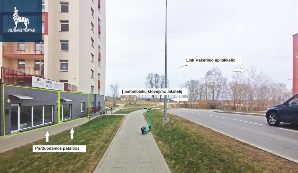 Parduodamos administracinės patalpos Rygos g., Justiniškės, Vilniaus m., Vilniaus m. sav., 78.94 m2 ploto 1