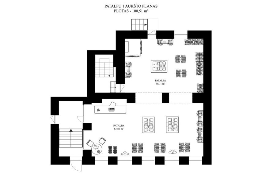 Parduodamos paslaugų, prekybos patalpos Pylimo g., Senamiestis, Vilniaus m., Vilniaus m. sav., 139.68 m2 ploto 26