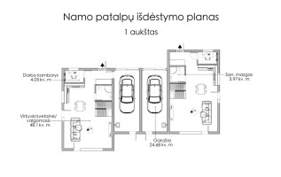 Parduodamas namas Antežerių g., Tarandė, Vilniaus m., Vilniaus m. sav., 133.73 m2 ploto, 2 aukštai 33
