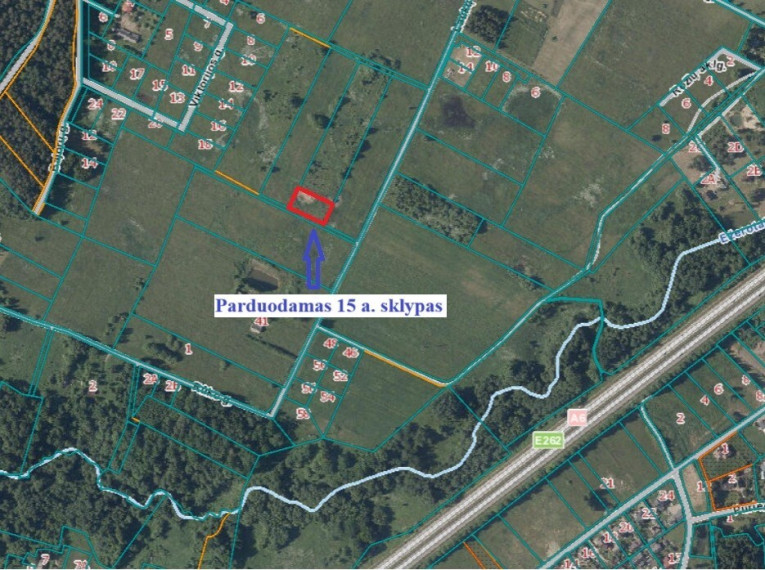Parduodamas  sklypas Išorų k., Jonavos r. sav., 15 a ploto 4