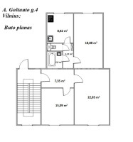 Nuomojamas butas A. Goštauto g., Senamiestis, Vilniaus m., Vilniaus m. sav., 80.53 m2 ploto, 3 kambariai 7