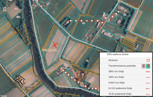 PRIE PAKALNĖS UPĖS PARDUODAMAS 2.0401 HA NAMŲ VALDOS SKLYPAS PAKALNĖS K. 13