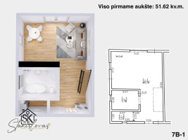 NETOLI BALTIJOS JŪROS PARDUODAMAS NAUJOS STATYBOS KOTEDŽAS KARKLĖS K., GINTARO G. 7B 13