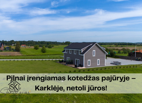 NETOLI BALTIJOS JŪROS PARDUODAMAS NAUJOS STATYBOS KOTEDŽAS KARKLĖS K., GINTARO G. 7B