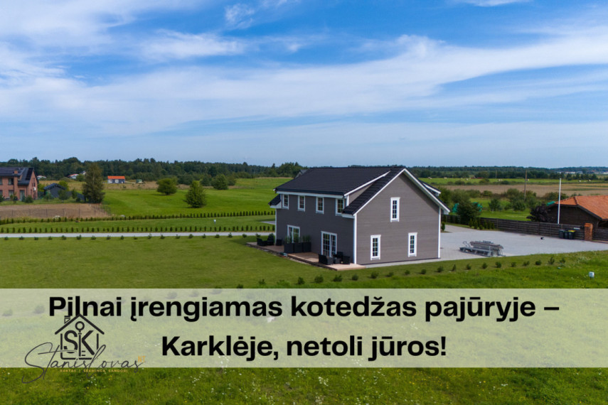 NETOLI BALTIJOS JŪROS PARDUODAMAS NAUJOS STATYBOS KOTEDŽAS KARKLĖS K., GINTARO G. 7B 1