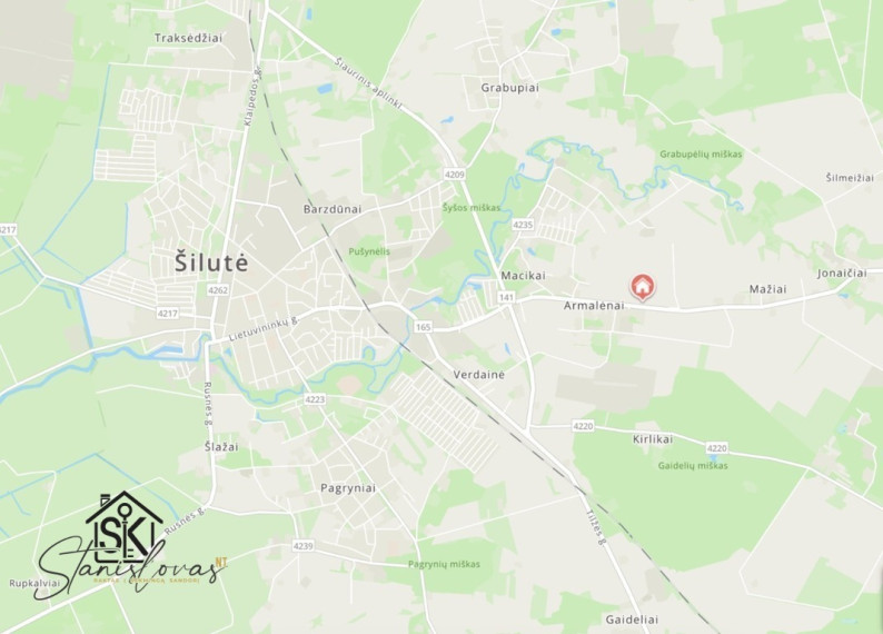 PARDUODAMAS 0.1138 HA SKLYPAS ŠILUTĖS R. SAV., MACIKŲ K., PRŪSŲ G. 33 15