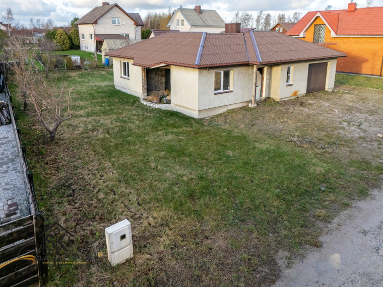 PARDUODAMAS NEBAIGTAS STATYTI NAMAS SU 8.96 ARŲ SKLYPU RAMIOJE GRUČEIKIŲ K. VIETOVĖJE 31