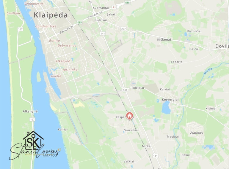 PARDUODAMAS NEBAIGTAS STATYTI NAMAS SU 8.96 ARŲ SKLYPU RAMIOJE GRUČEIKIŲ K. VIETOVĖJE 30