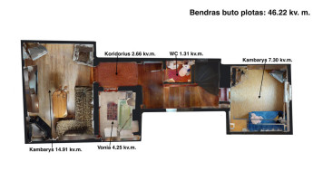 PARDUODAMAS 2 KAMBARIŲ BUTAS TILŽĖS G. 20, ŠILUTĖJE 3