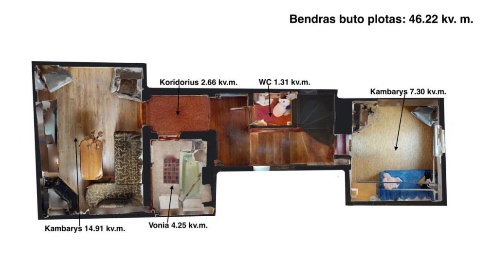 PARDUODAMAS 2 KAMBARIŲ BUTAS TILŽĖS G. 20, ŠILUTĖJE 3