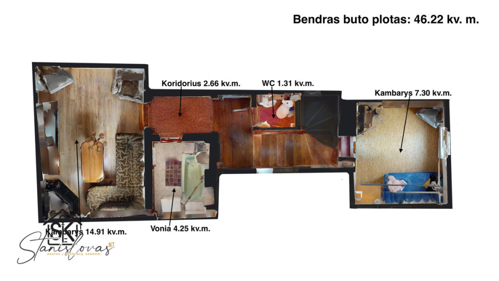PARDUODAMAS 2 KAMBARIŲ BUTAS TILŽĖS G. 20, ŠILUTĖJE 3
