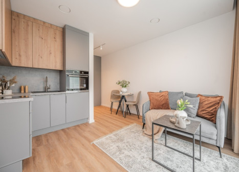 Nuomojamas butas Lietaus g., Lazdynėliai, Vilniaus m., Vilniaus m. sav., 30.37 m2 ploto, 1 kambariai