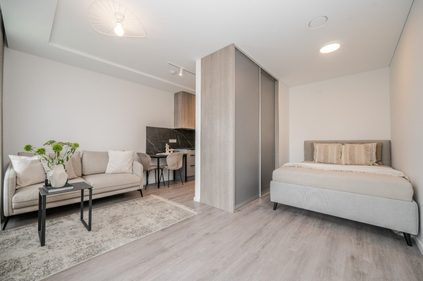 Nuomojamas butas Lietaus g., Lazdynėliai, Vilniaus m., Vilniaus m. sav., 32.25 m2 ploto, 1 kambariai 4