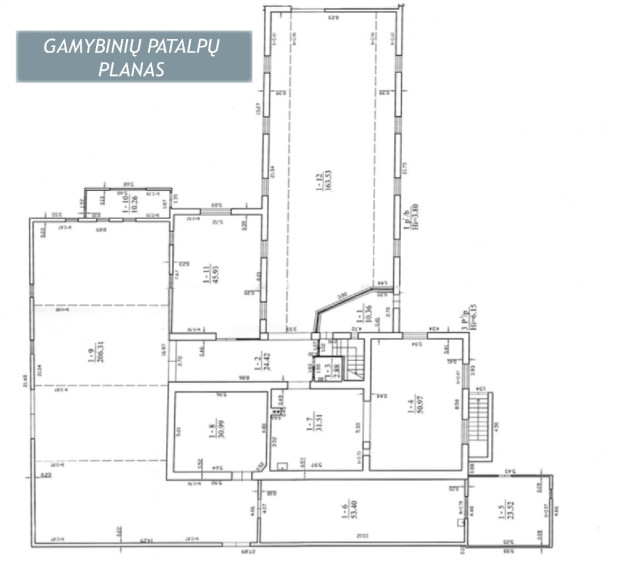 Nuomojamos administracinės, gamybinės, sandėliavimo patalpos Jano Korfo g., Parudaminio k., Vilniaus r. sav., 1000 m2 ploto 32
