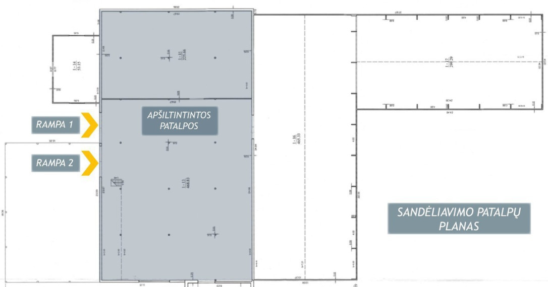 Nuomojamos administracinės, gamybinės, sandėliavimo patalpos Jano Korfo g., Parudaminio k., Vilniaus r. sav., 1000 m2 ploto 33