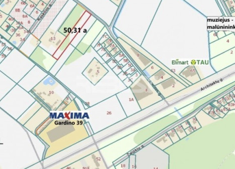 Parduodamas  sklypas Ateities g., Dainų k., Šiaulių r. sav., 50.31 a ploto