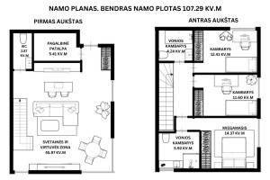 Parduodamas namas Šatrininkų g., Kalnėnai, Vilniaus m., Vilniaus m. sav., 107.29 m2 ploto, 2 aukštai 33