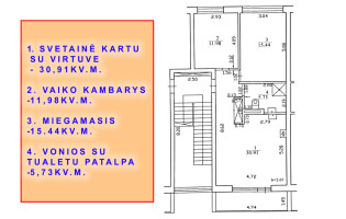 Parduodamas butas Bendorėlių 1-oji al., Bendorių k., Vilniaus r. sav., 64 m2 ploto, 3 kambariai 14