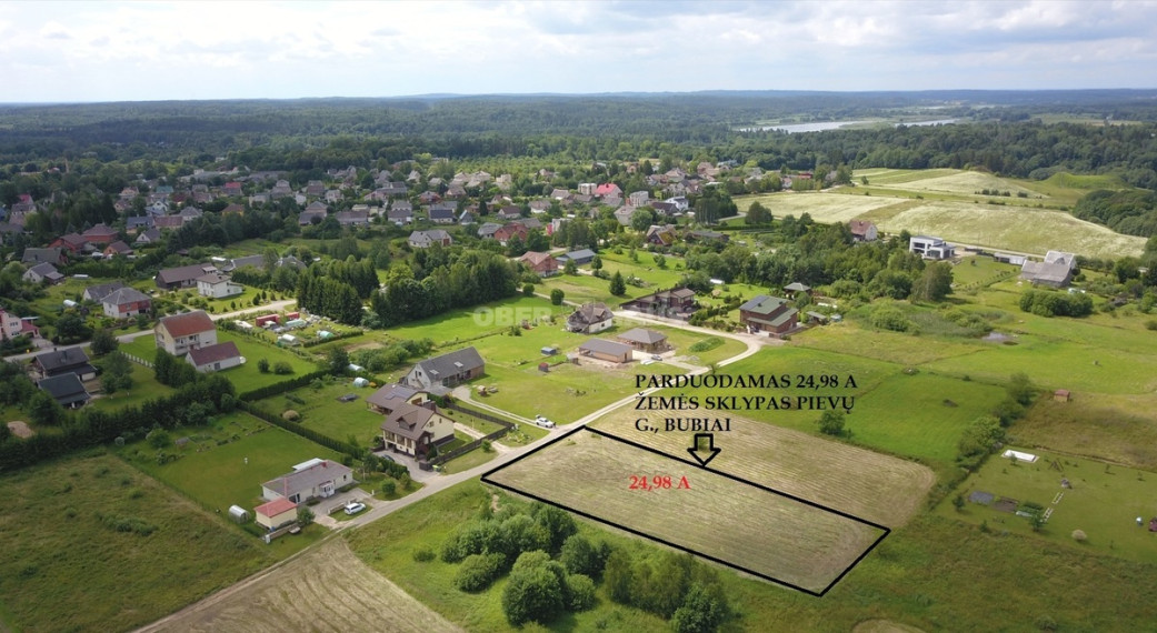 Parduodamas namų valdos paskirties sklypas Pievų g., Bubių k., Šiaulių r. sav., 24.98 a ploto 2