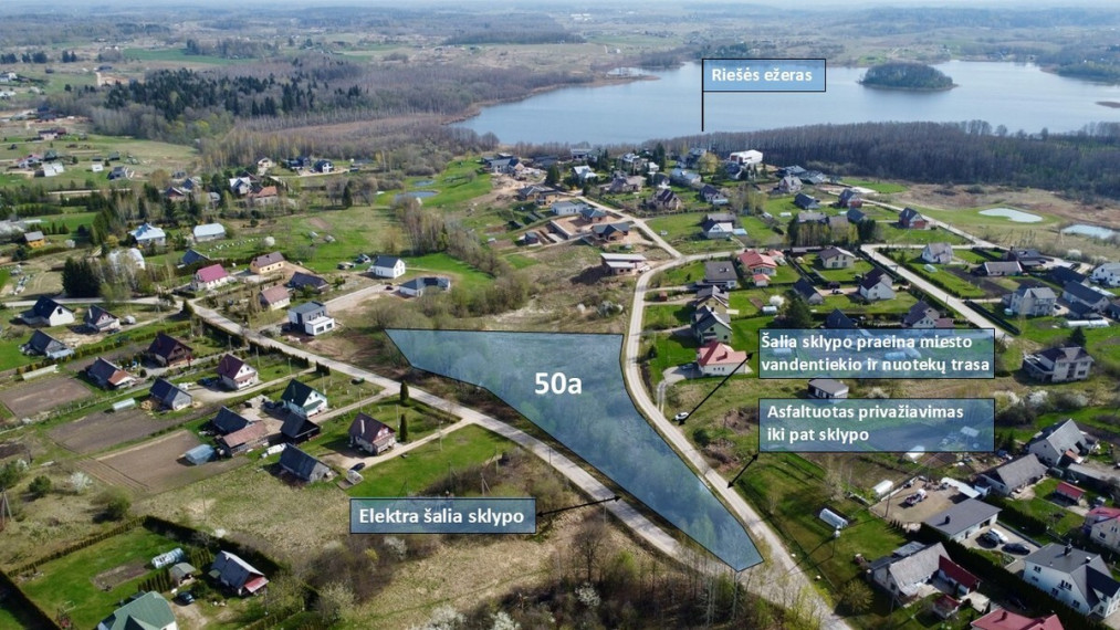 Parduodamas sklypas Saulės g., Sudervės k., Vilniaus r. sav., 50 a ploto 1