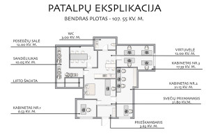Nuomojamos administracinės patalpos Virbeliškių g., Pašilaičiai, Vilniaus m., Vilniaus m. sav., 107.55 m2 ploto 29