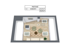 Parduodamas namas Šaltalankių g., Klevinės vs., Vilniaus r. sav., 134.72 m2 ploto, 3 aukštai 17