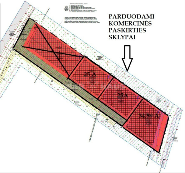 Parduodamas komercinės paskirties sklypas Medinupelio g., Paitaičių k., Šiaulių r. sav., 25 a ploto 1