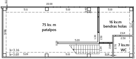 Nuomojamos administracinės, gamybinės, kitos paskirties, maitinimo, sandėliavimo patalpos Prašiškių g., Didžioji Riešė, Vilniaus m., Vilniaus m. sav., 90 m2 ploto 9