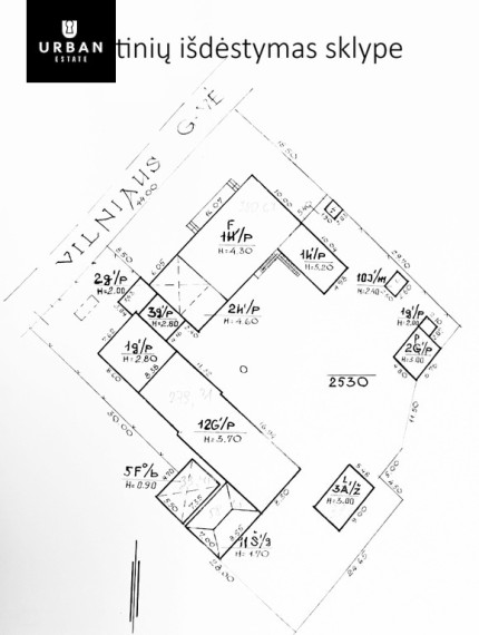 Parduodamos patalpos Vilniaus g., Dauguose, 769.64 kv.m ploto 14