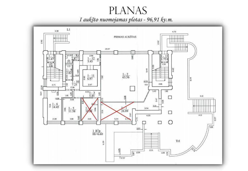 Nuomojamos administracinės, paslaugų, prekybos patalpos Alberto Jauniškio g., Molėtų m., Molėtų r. sav., 21.87 m2 ploto 6