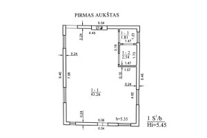 PARDUODAMAS 55 % ĮRENGTAS  NAMAS SU PATALPA PIRČIAI IR AKMENINE PAVĖSINE KERAVOJE, PANEVĖŽIO RAJONE 22
