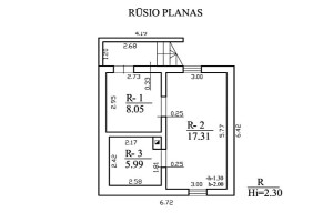 PARDUODAMAS JAUKUS IR TVARKINGAS 80 KV. M. MŪRINIS SODO NAMAS 4,95 ARŲ SKLYPE NAUJIKŲ KAIME 45