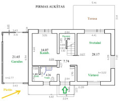 Parduodamas namas Melisų g., Bukiškio k., Vilniaus r. sav., 135.79 m² ploto 5 kambariai 11