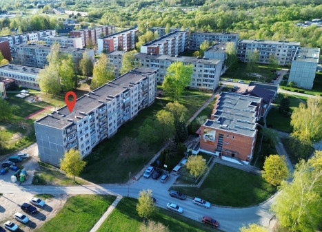 Parduodamas butas Vaižganto g., Dauniškio, Utenos m., Utenos r. sav., 51.3 m2 ploto, 2 kambariai