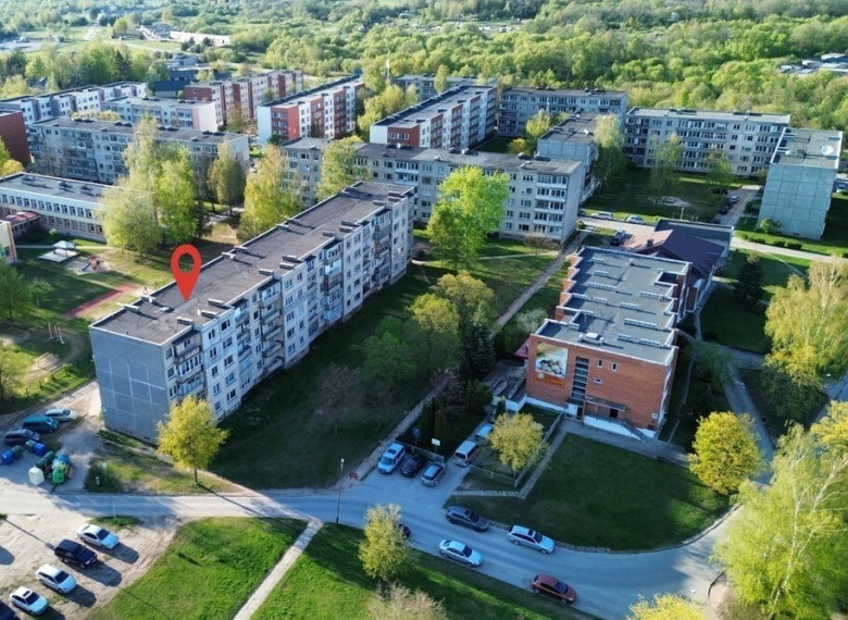 Parduodamas butas Vaižganto g., Dauniškio, Utenos m., Utenos r. sav., 51.3 m2 ploto, 2 kambariai 1