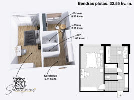 PARDUODAMAS 1 KAMBARIO BUTAS KLAIPĖDOJE, NAUJAKIEMIO G. 17 2